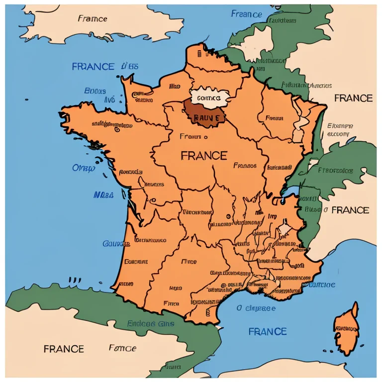 map of france