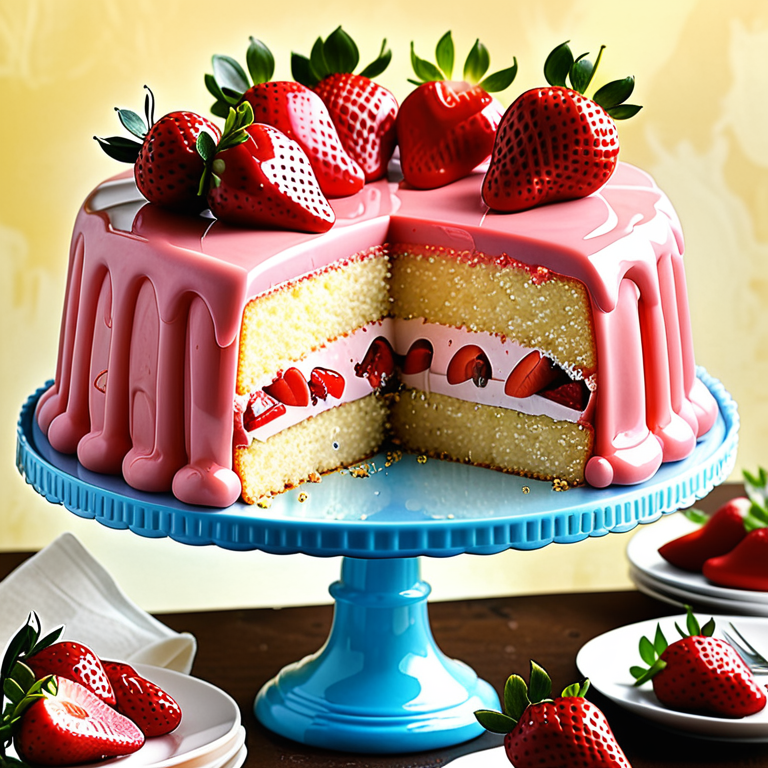 how to make strawberry box cake better