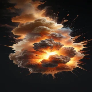 explosion transparent background