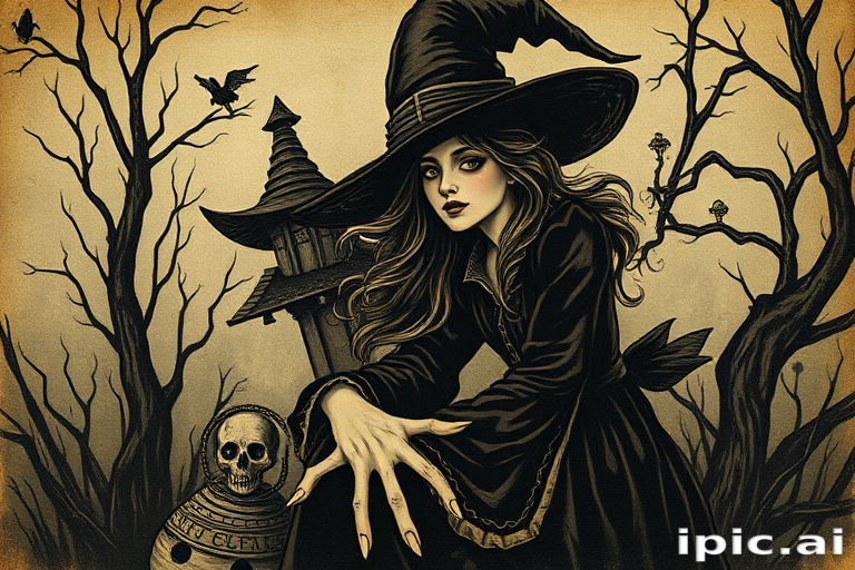 vintage witch images