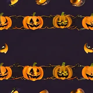 halloween border transparent