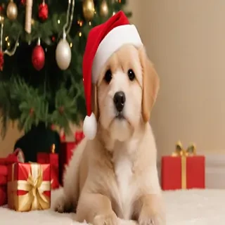 dog christmas backgrounds