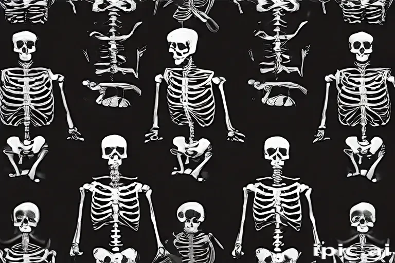 skeleton background