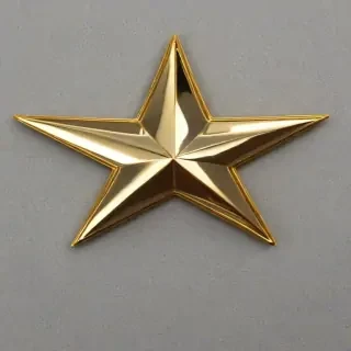 transparent gold star