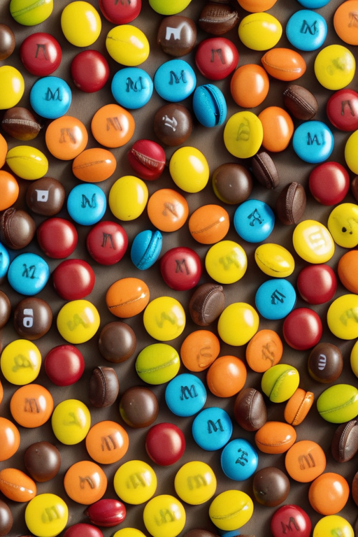 fall colored m and ms