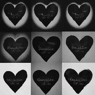 black heart aesthetic