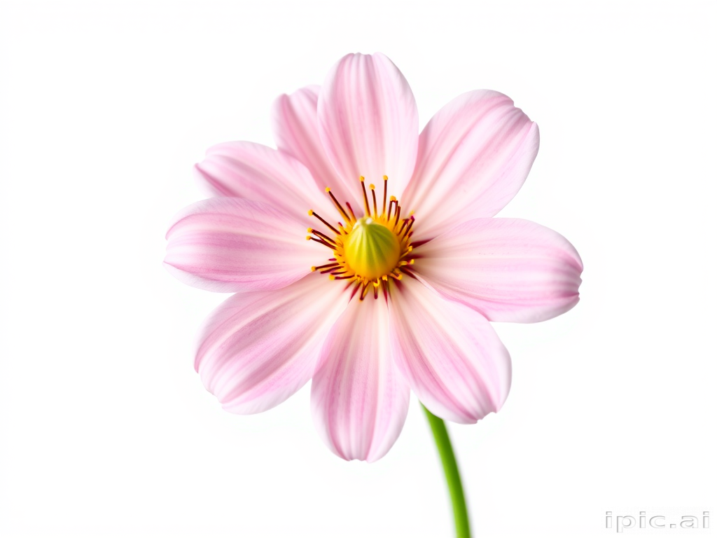 flower on white background