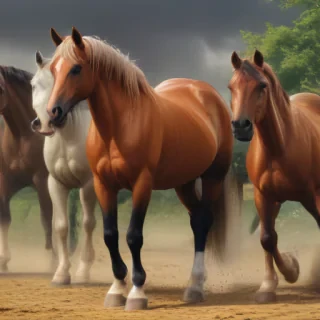 horses cartoon