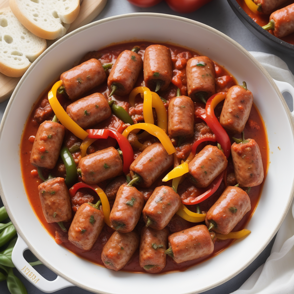 italian sausage and peppers in marinara sauce
