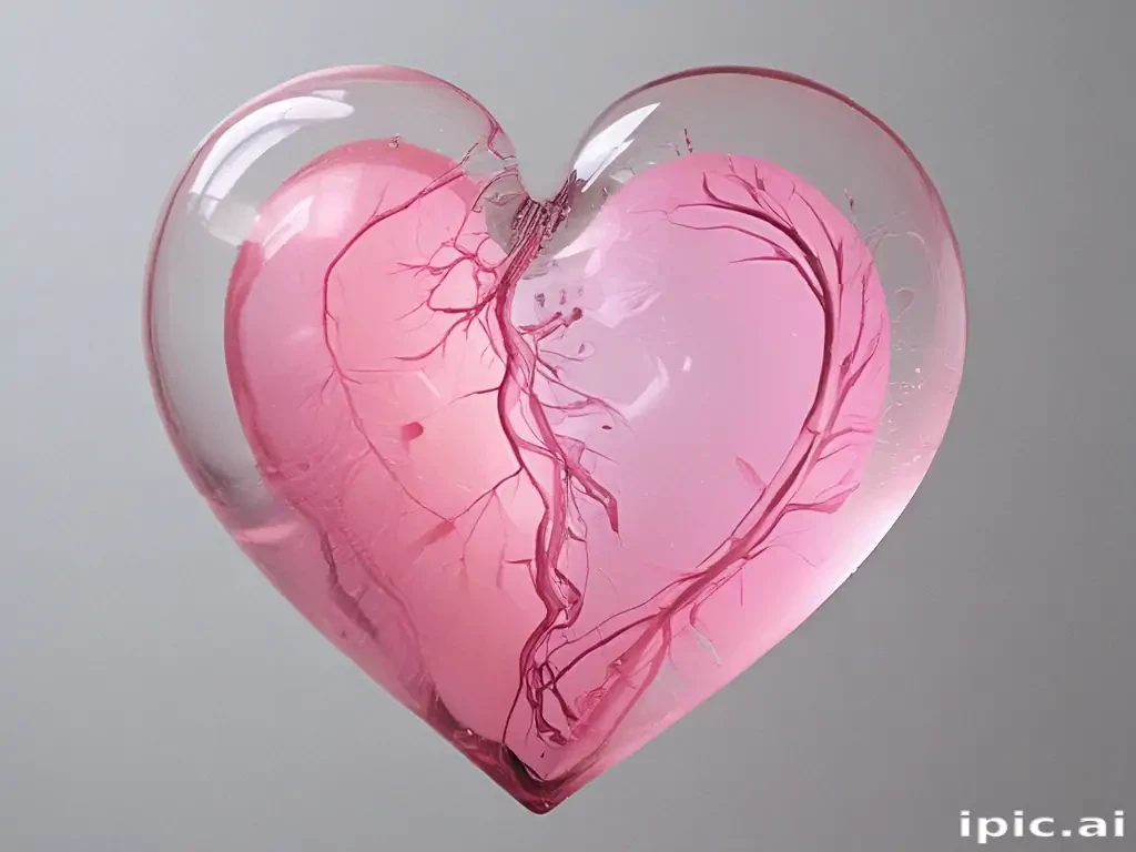 aesthetic transparent heart
