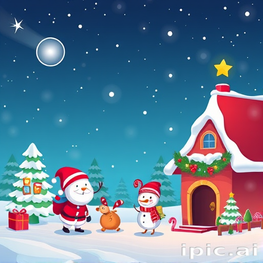 cartoon christmas backgrounds