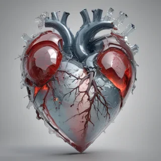 transparent broken heart