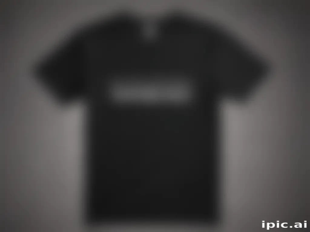 black tee mockup