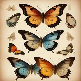 vintage butterfly illustration