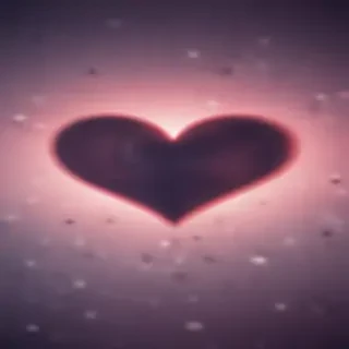 blurry heart