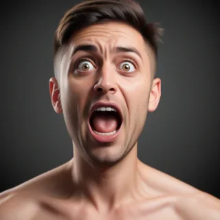 shocked face png