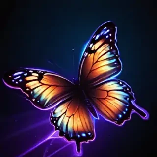neon butterfly wallpaper