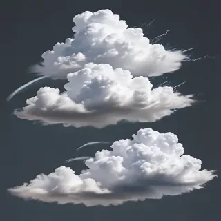 clouds with transparent background