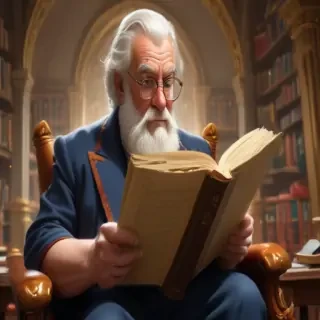 cartoon of reading
