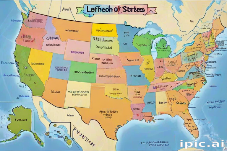 map of the us states