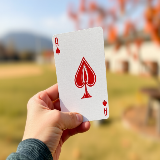 holding card