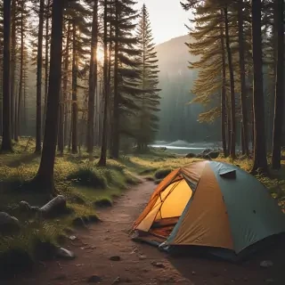 camping background pic