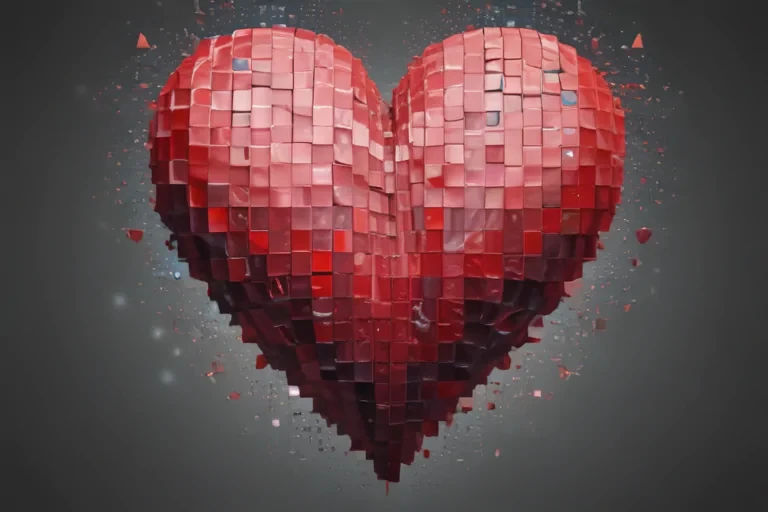 pixelated heart png