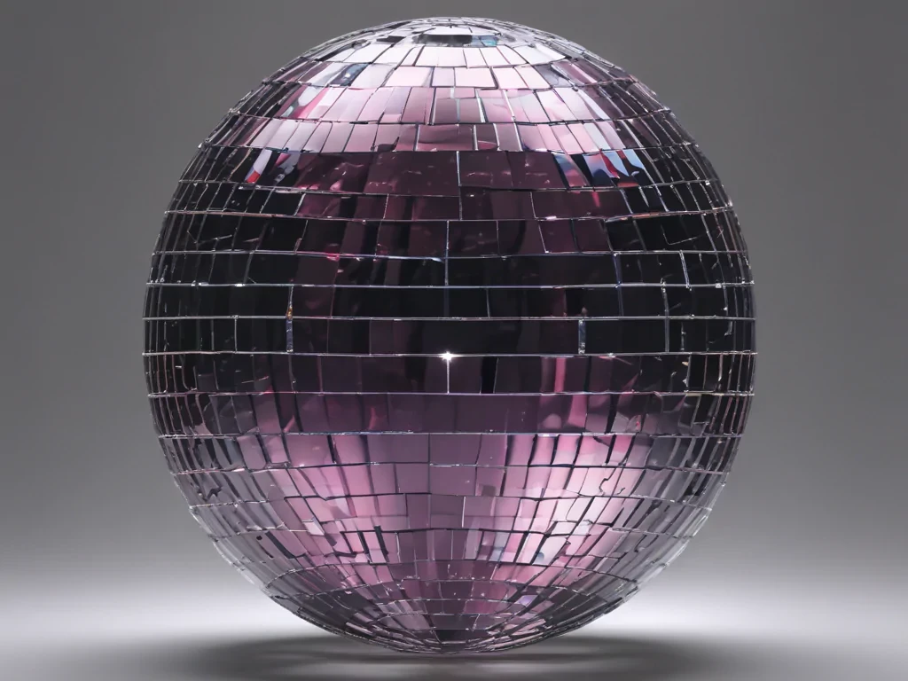 transparent disco ball