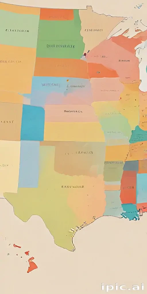map of the us states