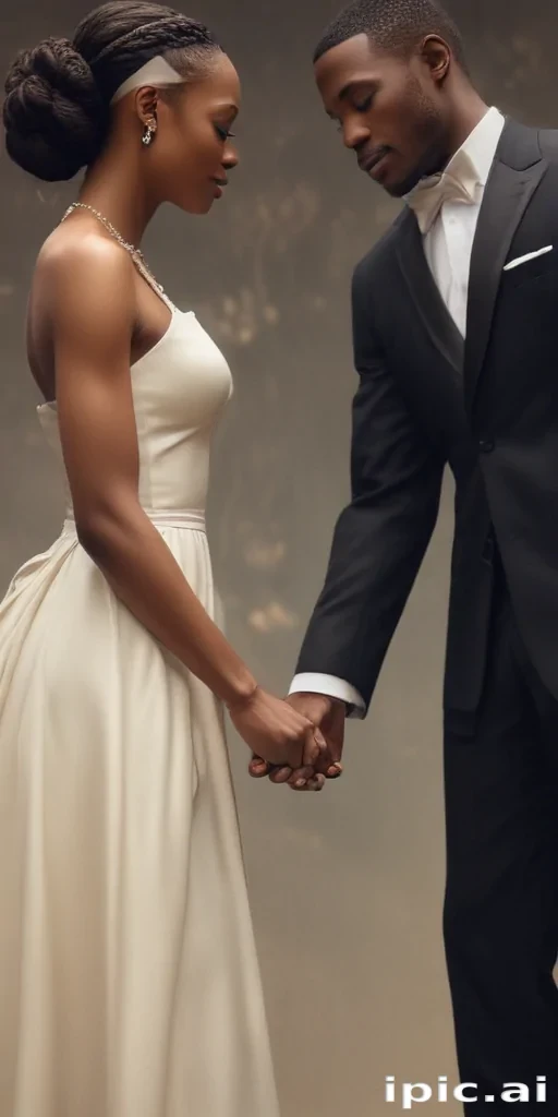 black couple holding hands