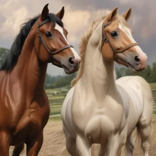 cartoon horses