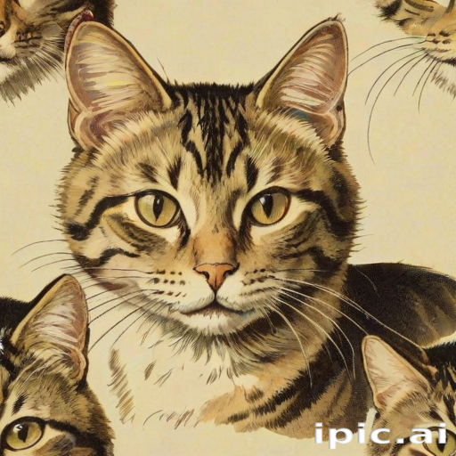 vintage cat illustration