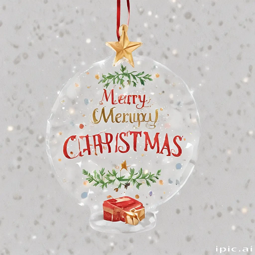 transparent merry christmas