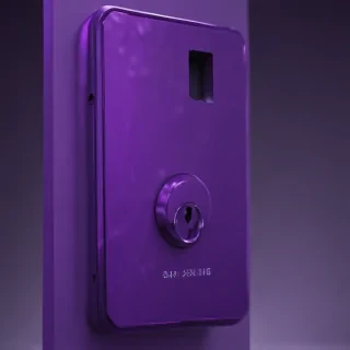 purple lock screen