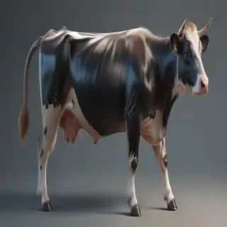 transparent cow