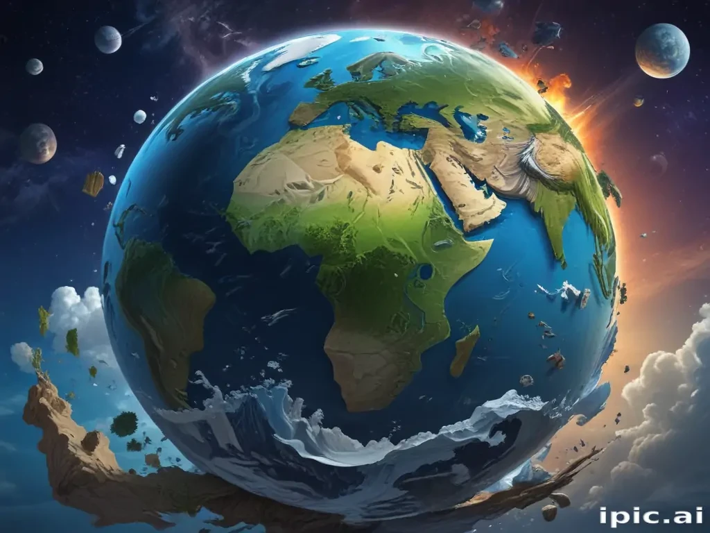cartoon picture of planet earth