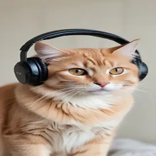 cat headphones png