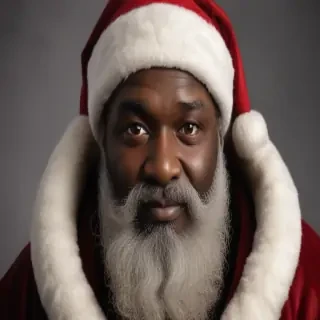 black santa png