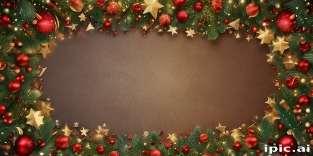 christmas background frame
