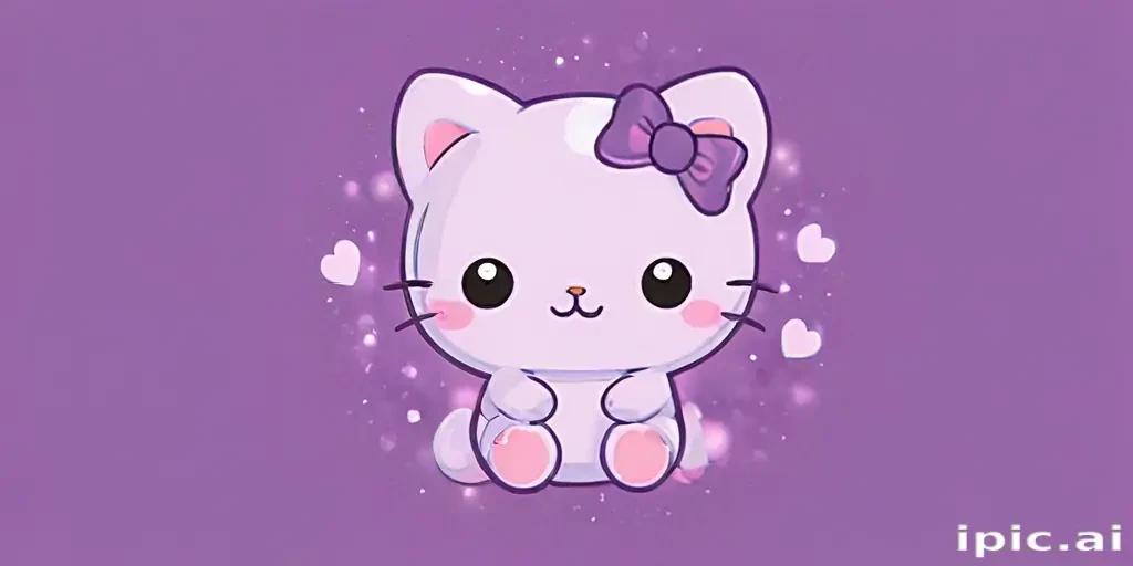 kawaii cute purple wallpaper