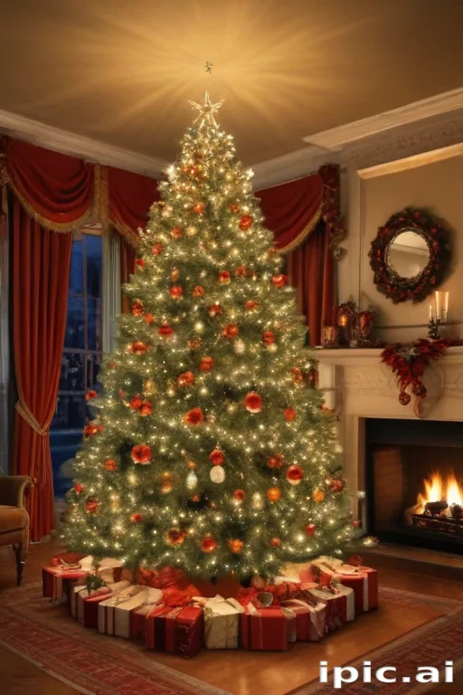 retro christmas image