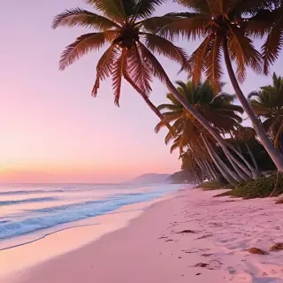 pink beach aesthetic