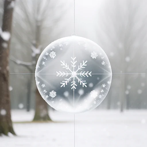 snowing transparent
