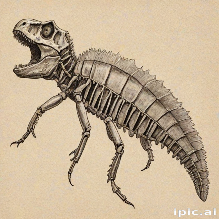 fossil drawing