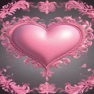 pink heart clipart