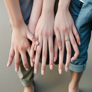 hands of couples