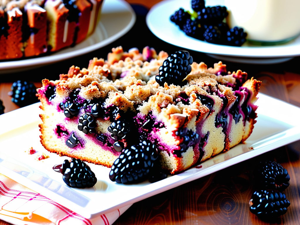 blackberry coffee cake sour cream