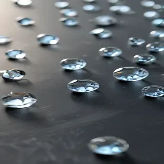 sparkling transparent