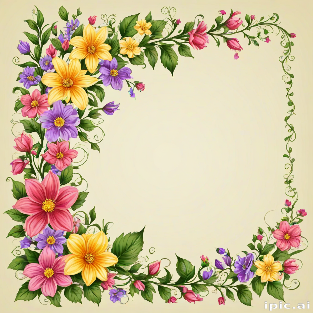 clipart borders flowers