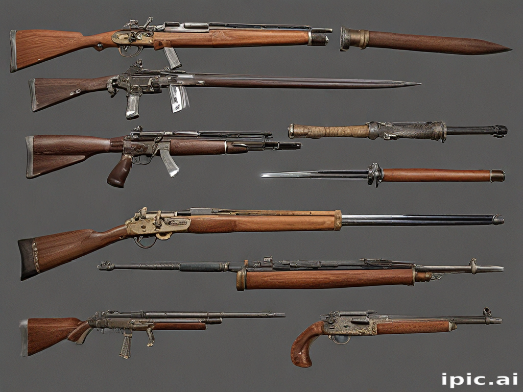 History Of Rifles A Diverse Collection of Historical Firearms and Their Distinctive Features.